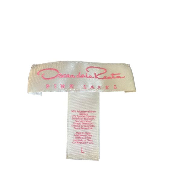 Oscar De La Renta Pink Label Velvet Embroidered Housecoat Black Size L Glam Cozy - Picture 3 of 13